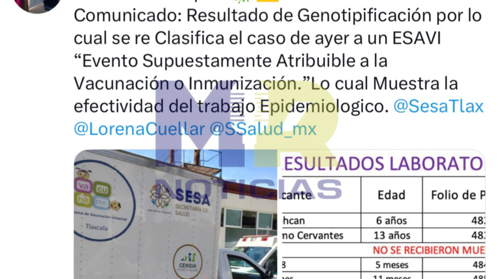 Titular de SESA descarta el caso de sarampión en bebé de seis meses