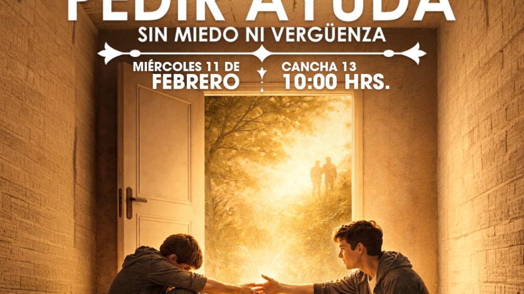 El miércoles 11 de febrero de 2026, a las 10:00 horas, en Cancha 13, se impartirá la conferencia “Tu voz importa: aprende a pedir ayuda sin miedo ni vergüenza”, a cargo del Dr Alejandro Di Grazia Rao