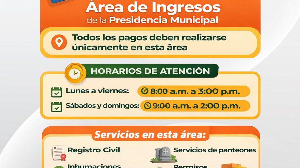 GOBIERNO MUNICIPAL DE HUAMANTLA AMPLÍA HORARIOS DE ATENCIÓN EN CAJAS DE COBRO Y REFUERZA LLAMADO A LA TRANSPARENCIA