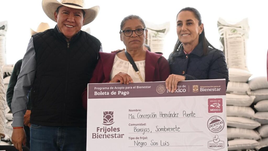 ALCANZAMOS LA AUTOSUFICIENCIA ALIMENTARIA DE FRIJOL GRACIAS A ZACATECAS: PRESIDENTA CLAUDIA SHEINBAUM AL INAUGURAR PLANTA EMBOLSADORA “BEATRIZ GONZÁLEZ ORTEGA”