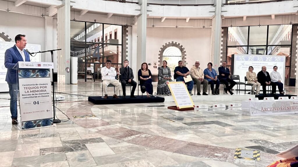 TLAXCALA PARTICIPA EN CLAUSURA DE LOS TEQUIOS POR LA MEMORIA EN EL ARCHIVO GENERAL DE LA NACIÓN