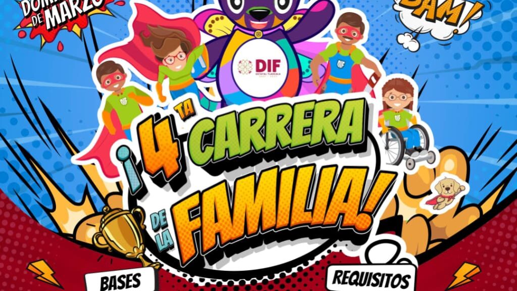 CORRE, CONVIVE Y DISFRUTA; SEDIF INVITA A INSCRIBIRSE A LA “4ª CARRERA DE LA FAMILIA”