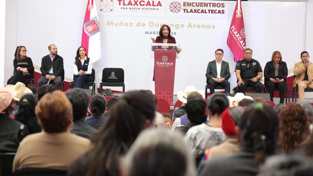 En el Encuentro Tlaxcalteca realizado en Muñoz de Domingo Arenas, la gobernadora del estado afirmó que su administración responde a las necesidades de las y los tlaxcaltecas