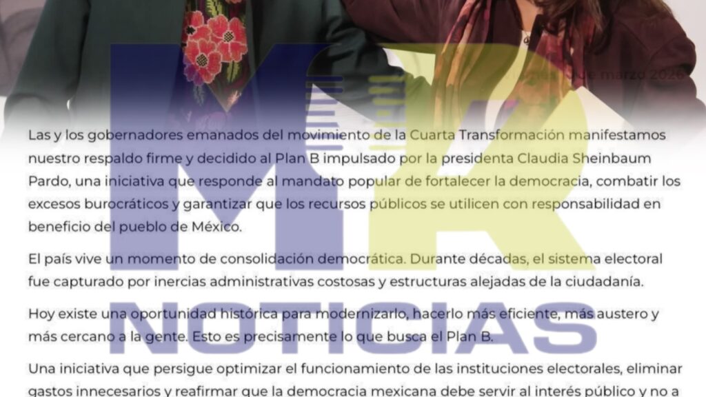 Lorena Cuéllar respalda Plan B de la Presidenta de México