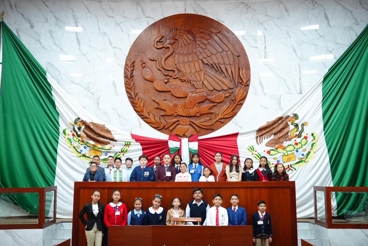 Alzan la voz niñas y niños en el XVII Parlamento Infantil 2026 del Congreso del Estado