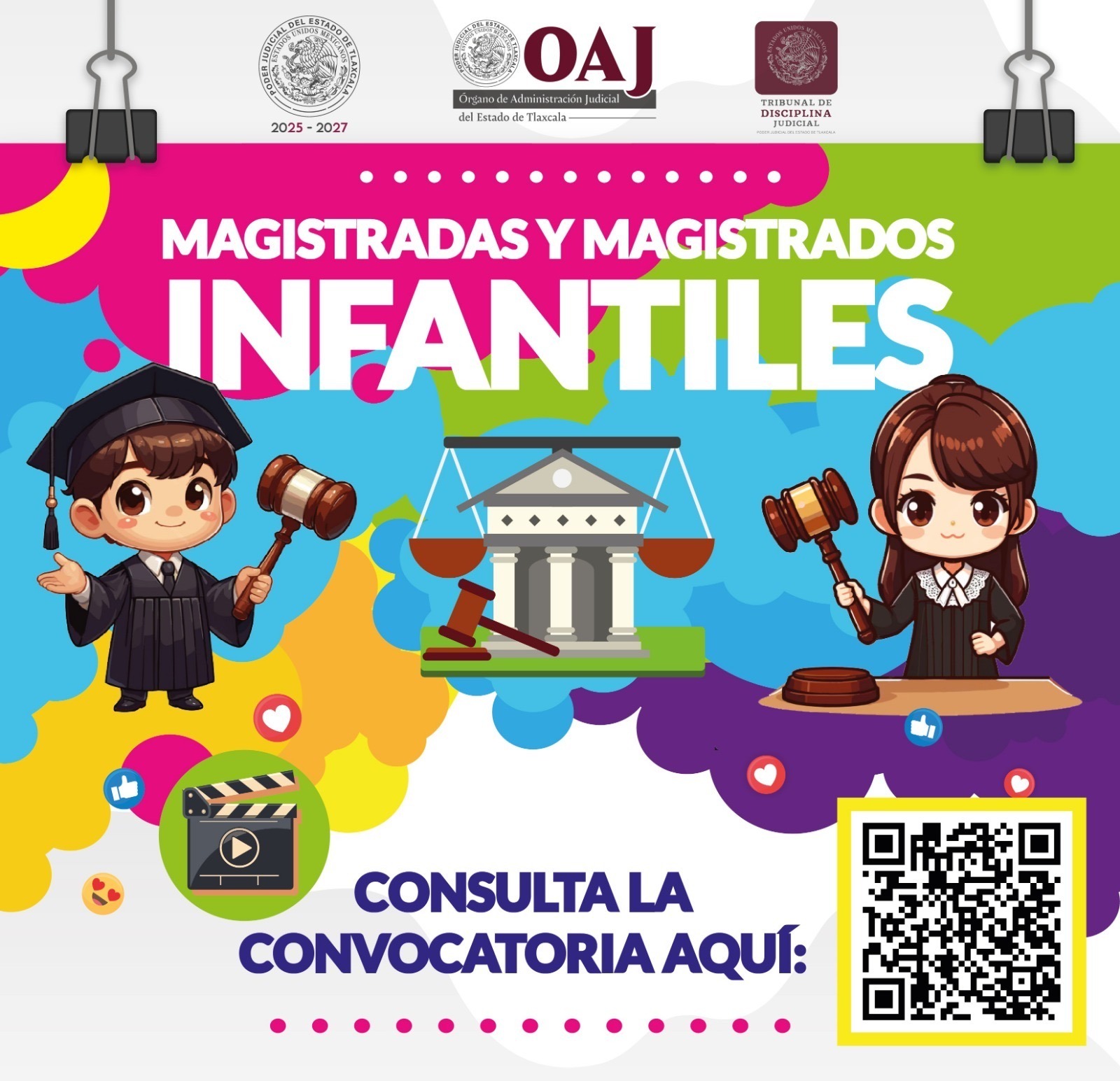 Este martes vence plazo para participar en elección de Magistradas y Magistrados Infantiles por un Día