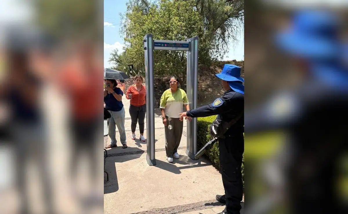 Teotihuacan ahora tiene arcos detectores de metal en sus accesos para evitar ingreso de armas