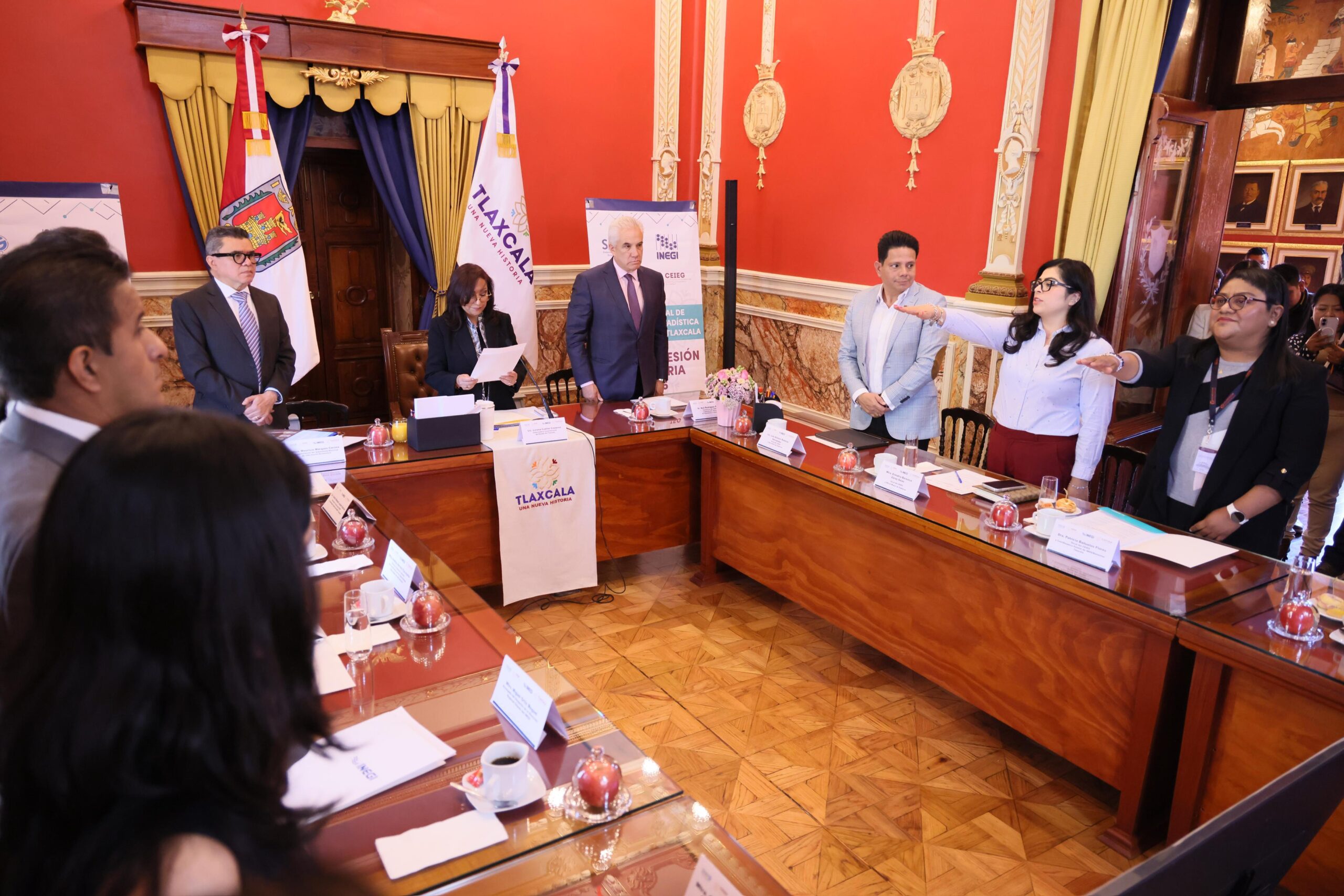 TOMAN PROTESTA NUEVOS INTEGRANTES DEL COMITÉ ESTATAL DE INFORMACIÓN ESTADÍSTICA Y GEOGRÁFICA DE TLAXCALA