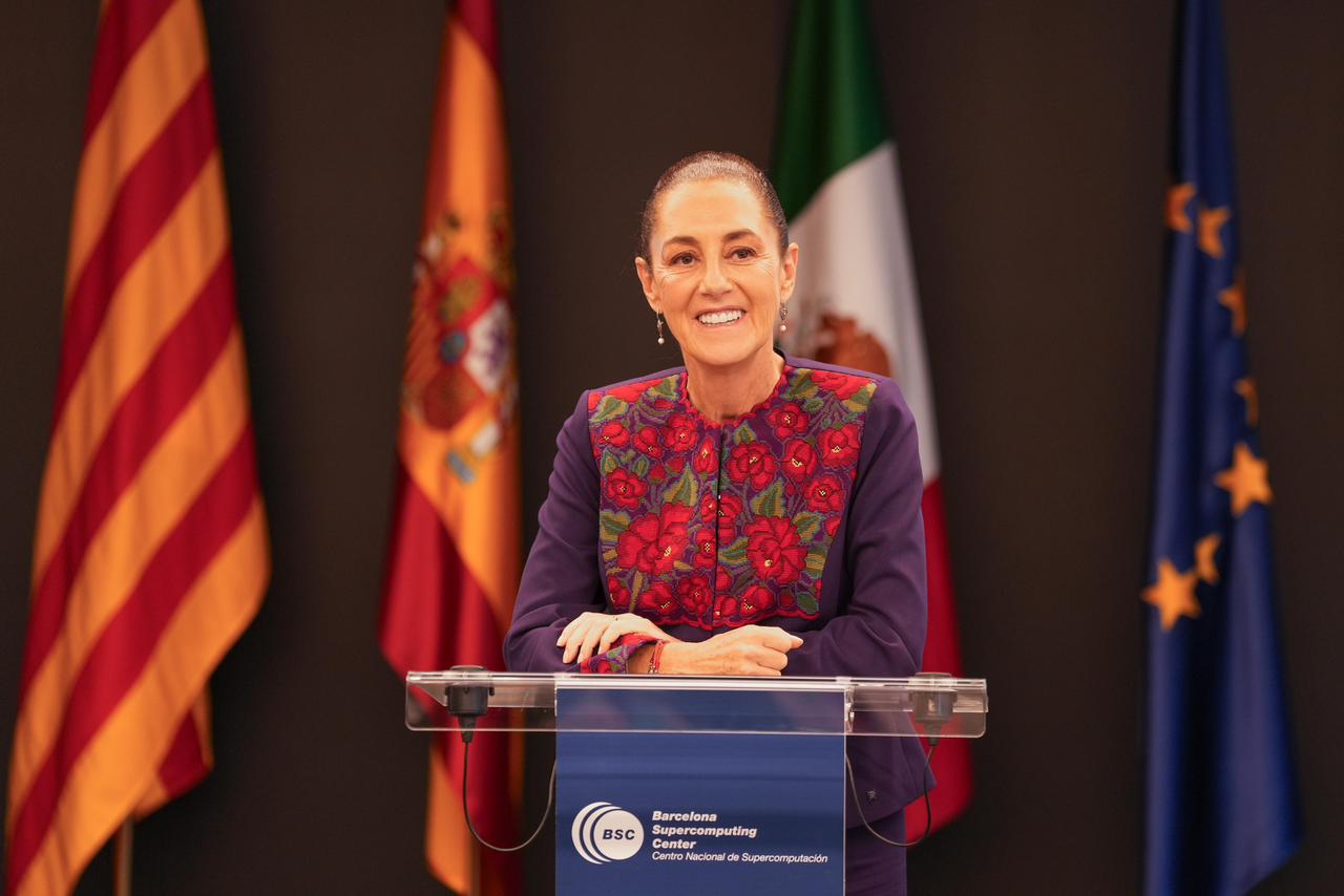 Presidenta Claudia Sheinbaum visita el centro nacional de súpercomputación de Barcelona