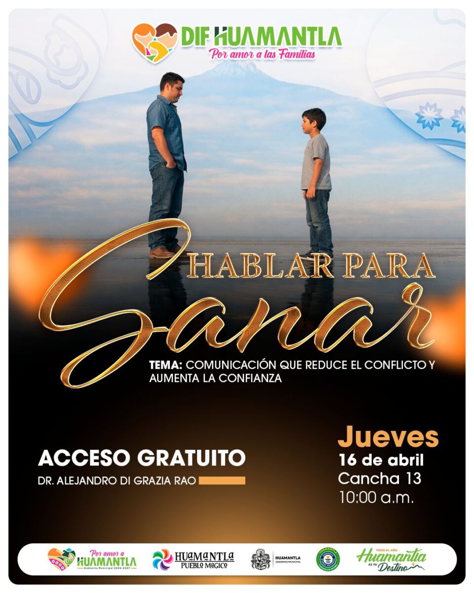 Fortalece SMDIF Huamantla la comunicación familiar con la conferencia “Hablar para sanar”