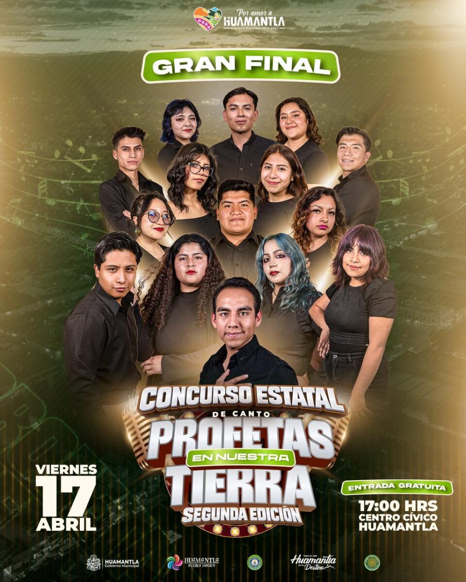 HUAMANTLA RECIBIRÁ A LAS MEJORES VOCES DE TLAXCALA EN LA GRAN FINAL DE “PROFETAS EN NUESTRA TIERRA”