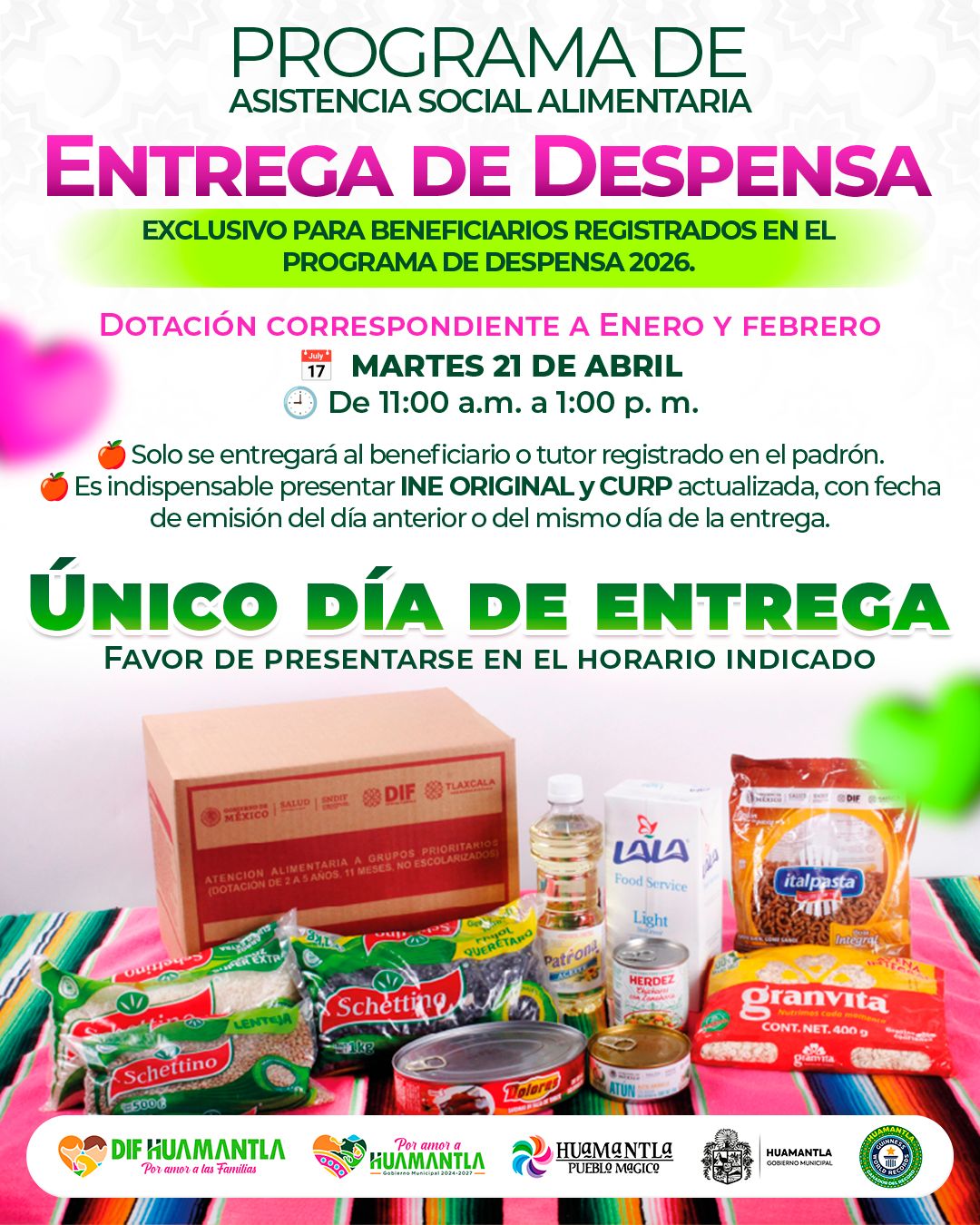 Con estas acciones, el Gobierno Municipal reafirma su compromiso de trabajar Por Amor A Las Familias