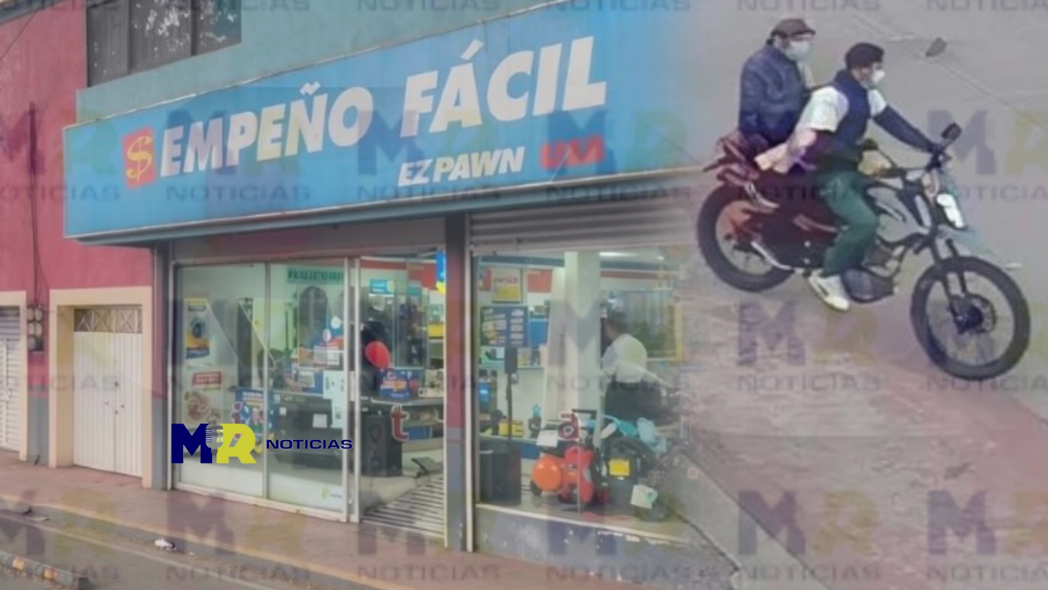 Sujetos armados asaltan casa de empeño