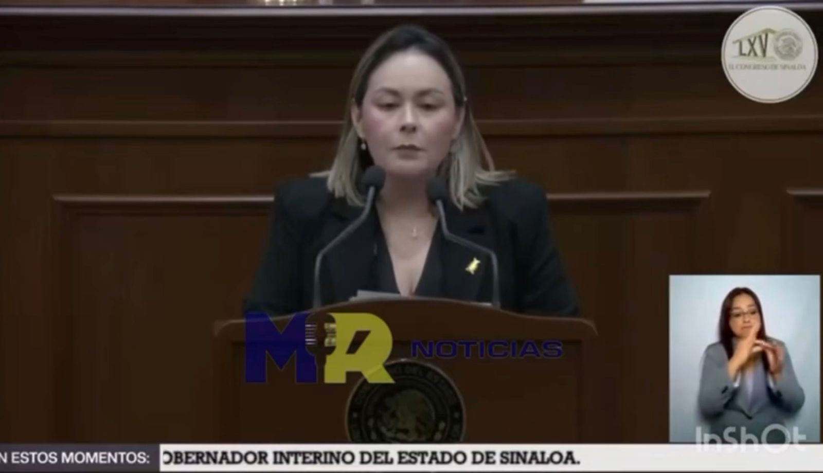 Yeraldine Bonilla gobernadora interina de Sinaloa respalda la inocencia de Rubén Rocha
