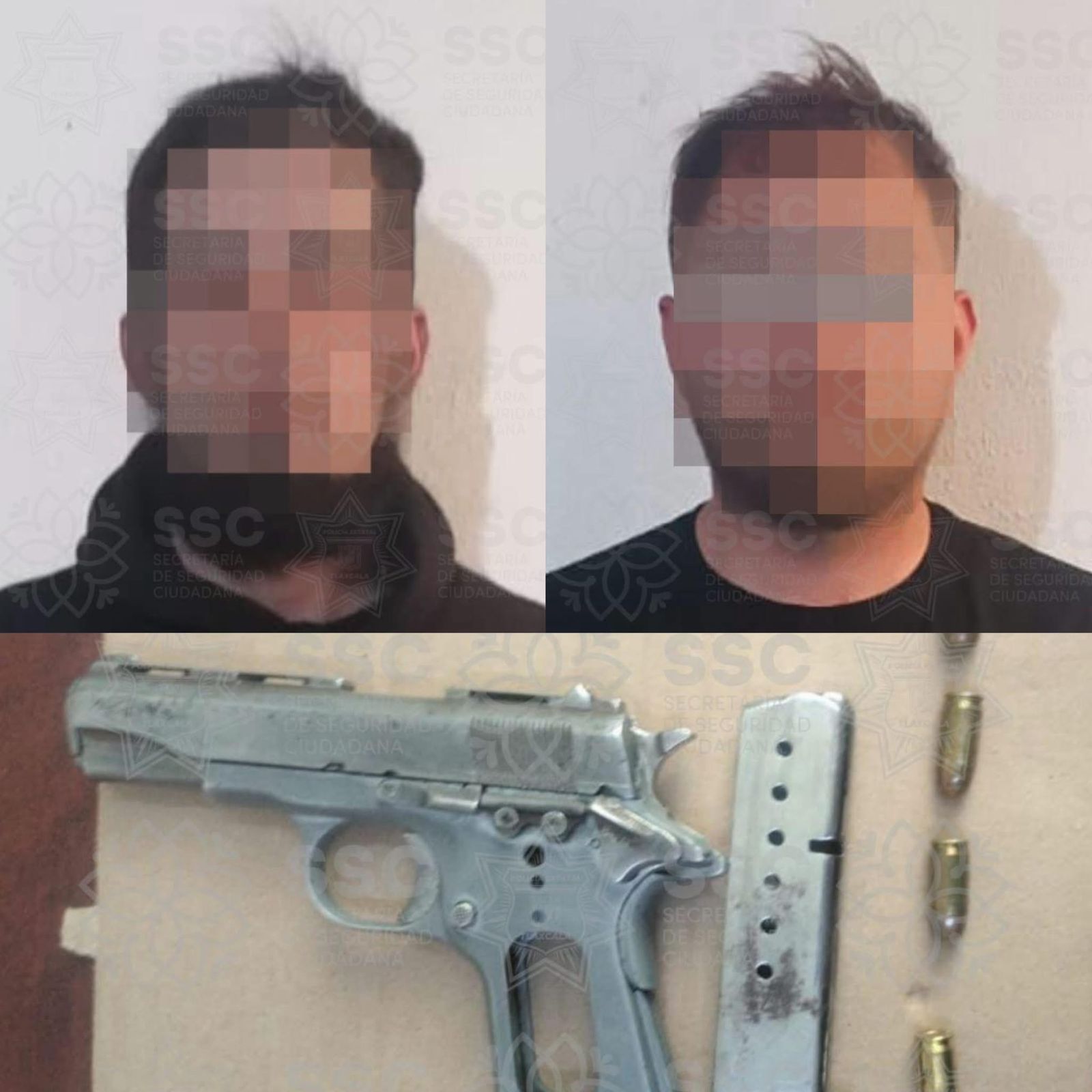 A horas de multihomicidio en Atlangatepec operativo “Cero Tolerancia” da resultados con dos colombianos armados detenidos