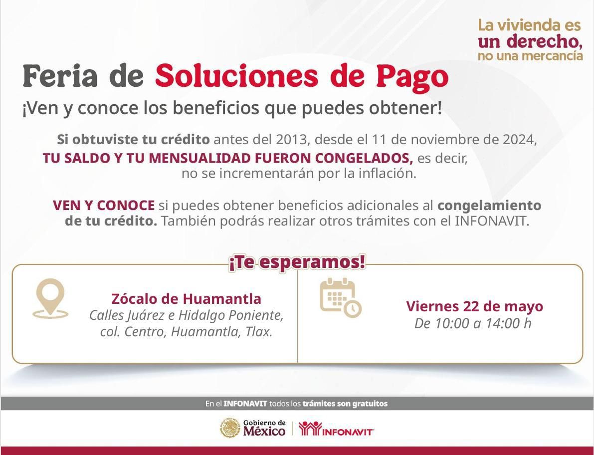 EN HUAMANTLA INFONAVIT ACERCA SOLUCIONES DE VIVIENDA A FAMILIAS DE LA REGIÓN ORIENTE DEL ESTADO