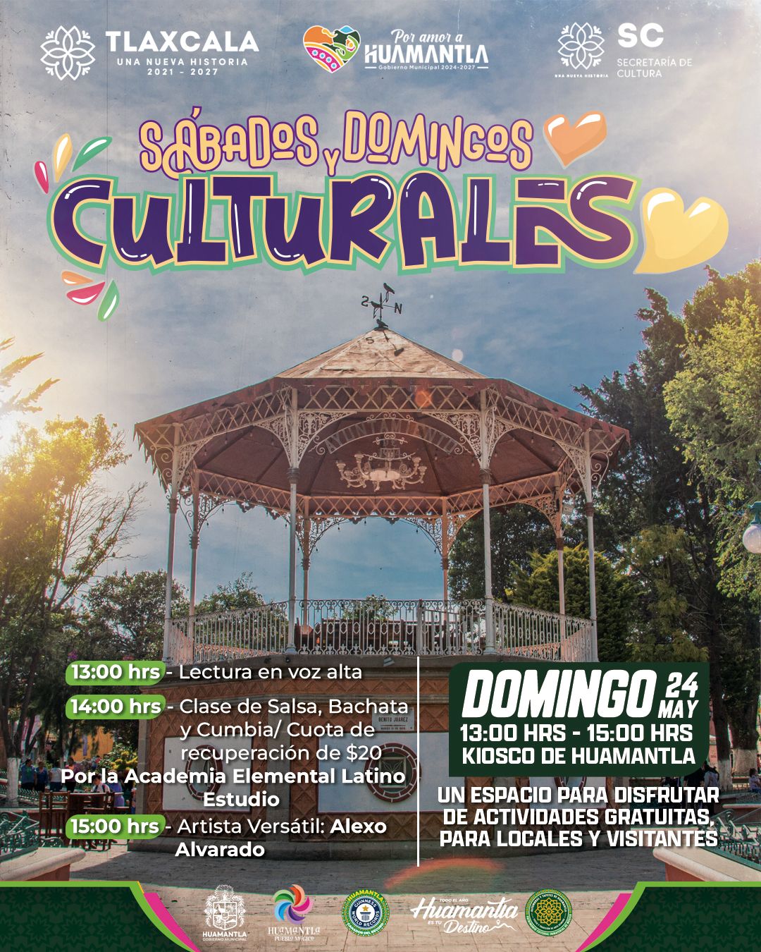 HUAMANTLA IMPULSA LA CONVIVENCIA FAMILIAR CON LOS “SÁBADOS Y DOMINGOS CULTURALES”