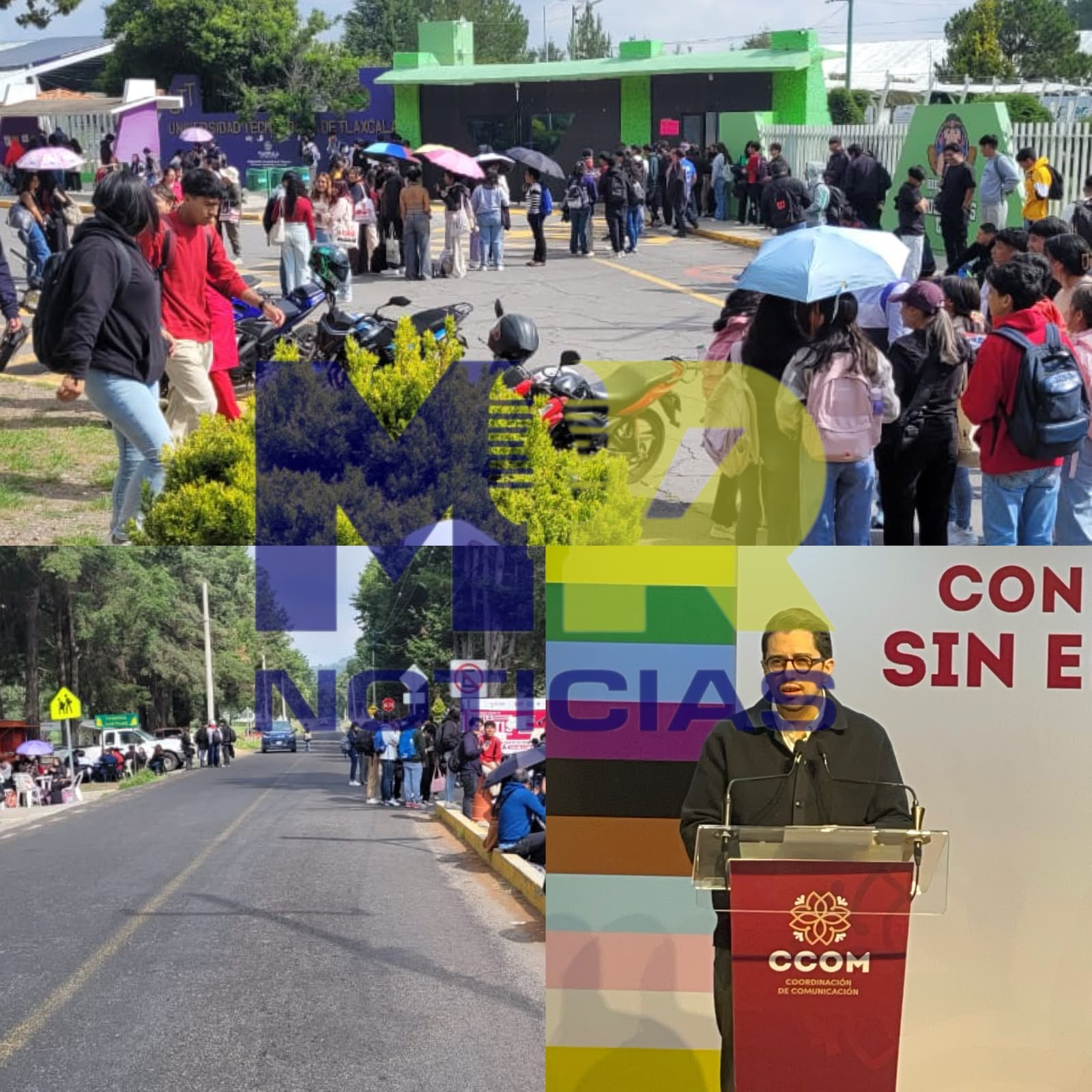 Cierran alumnos la UTT y carreteras, gobierno insiste en diálogo