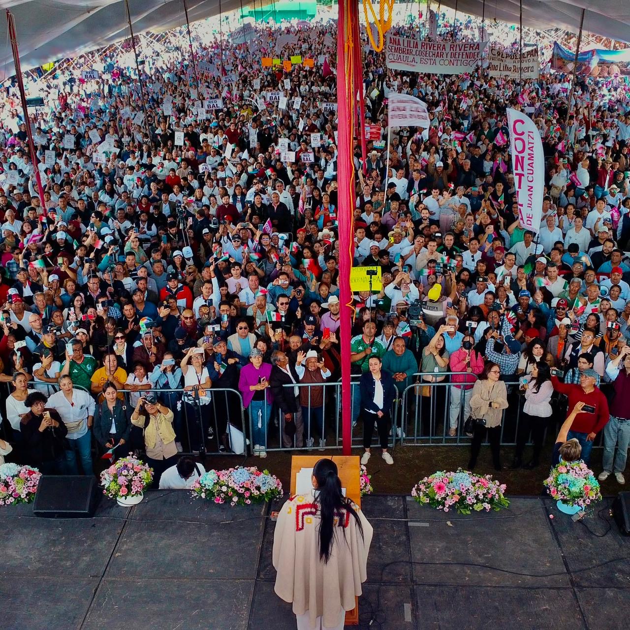 Ana Lilia Rivera llama a la unidad en Tlaxcala para fortalecer la transformación; legisladores federales respaldan su mensaje