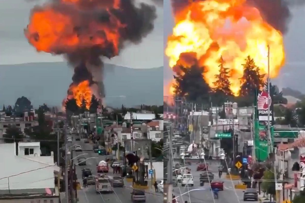 Explosión de pipa de gas en Tepeaca, Puebla