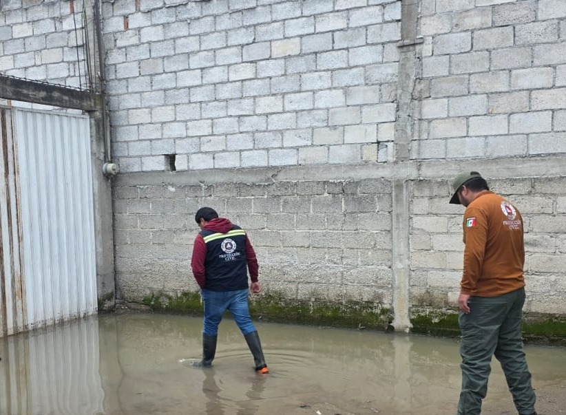 Brigadas del Gobierno de Chiautempan continúan atendiendo afectaciones por lluvias
