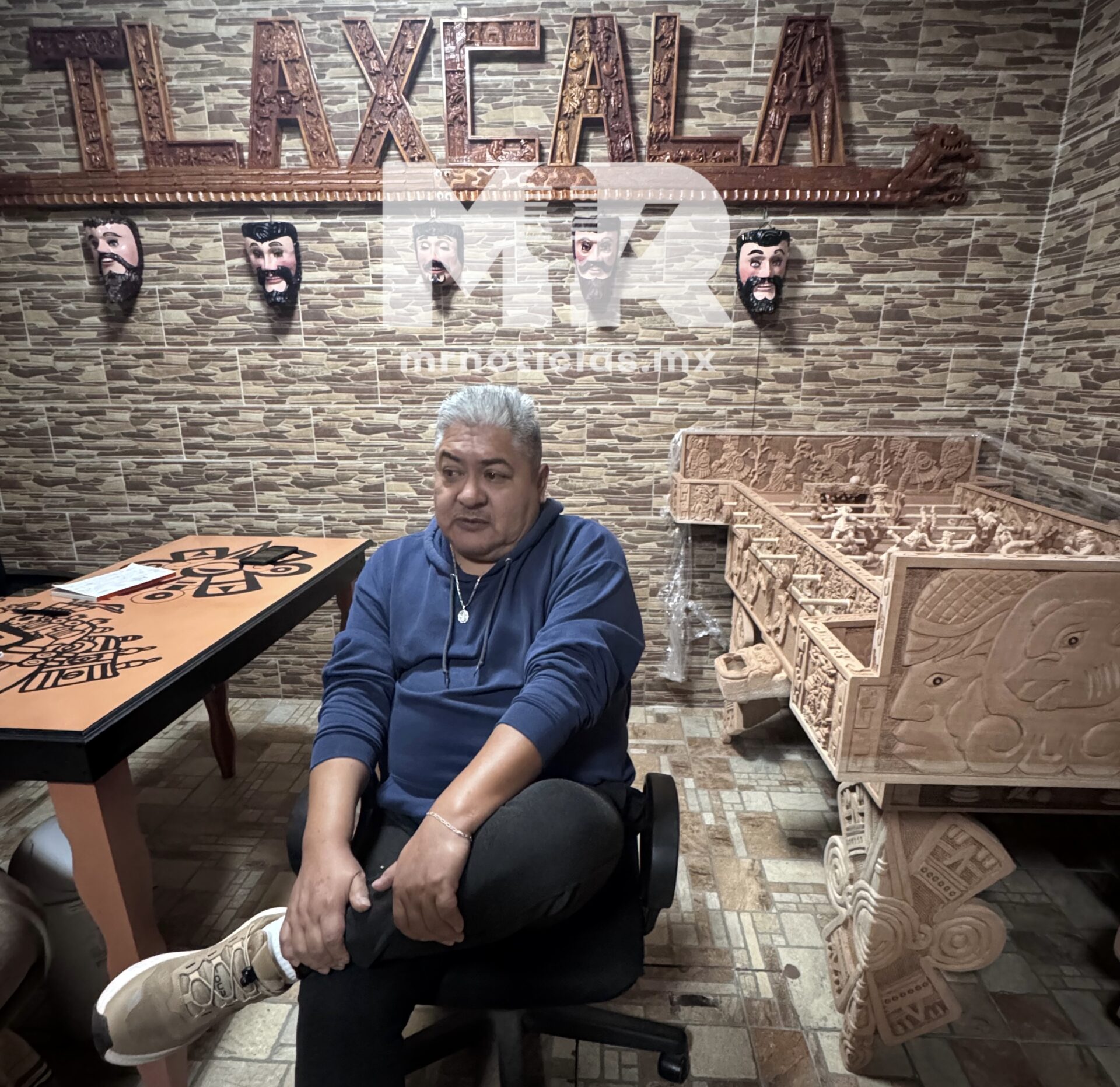 En la gráfica: José Luis Vázquez Sánchez, artesano de Tizatlán que ha impactado con su obra dentro y fuera de nuestras fronteras. Imagen: MR Noticias.